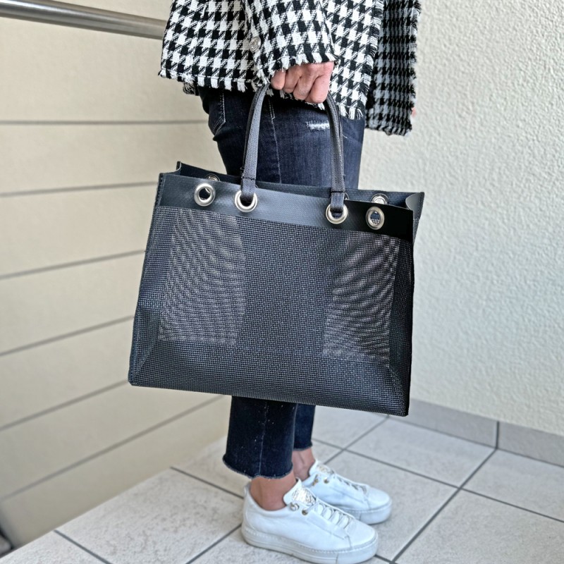 Shopper Netzblachen-Tasche