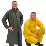 Regenschutzjacken, Regenschutzhosen und Regenschutzmäntel